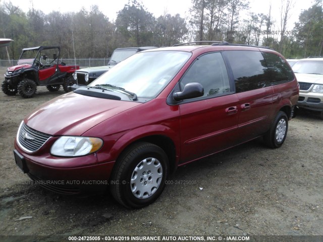 2C4GP44373R352945 - 2003 CHRYSLER TOWN & COUNTRY LX MAROON photo 2