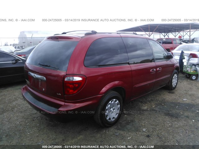 2C4GP44373R352945 - 2003 CHRYSLER TOWN & COUNTRY LX MAROON photo 4