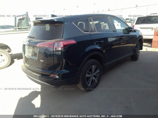 2T3WFREV6JW477689 - 2018 TOYOTA RAV4 ADVENTURE/XLE Dark Blue photo 4