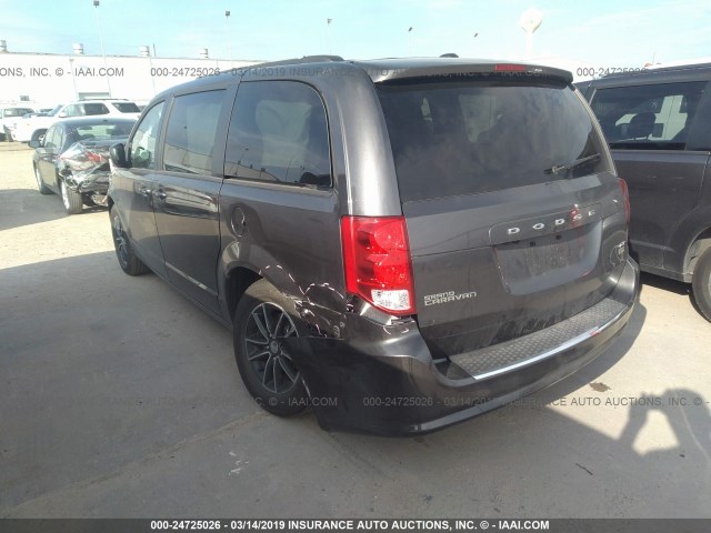 2C4RDGEG0KR622634 - 2019 DODGE GRAND CARAVAN  GRAY photo 3