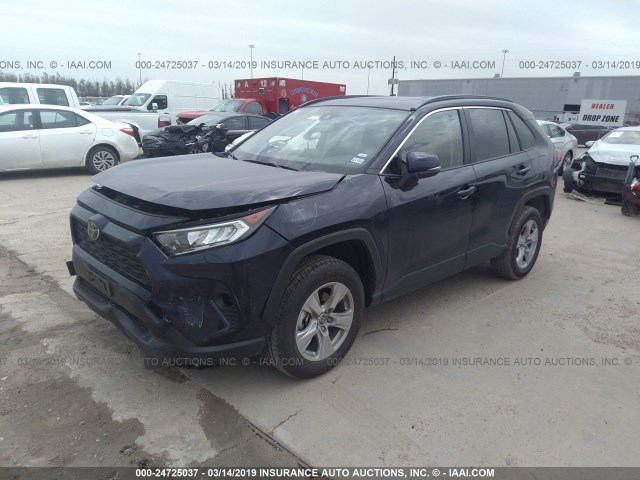 JTMW1RFVXKD505036 - 2019 TOYOTA RAV4 ADVENTURE/XLE Tünd mavi foto 2