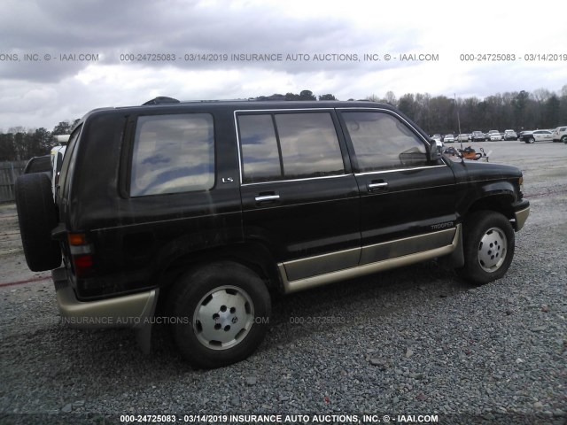 JACDH58W1N7908633 - 1992 ISUZU TROOPER LS BLACK photo 4