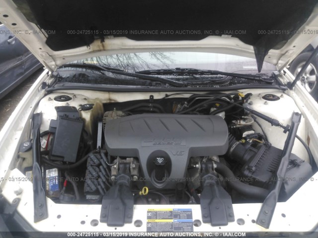 2G2WP552971126602 - 2007 PONTIAC GRAND PRIX WHITE photo 10