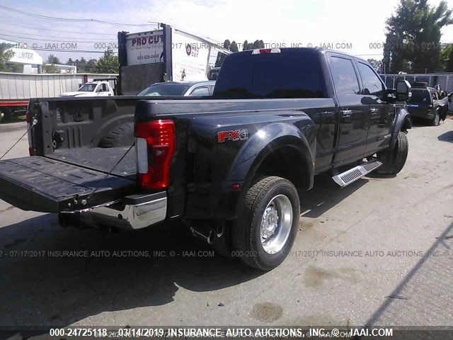 1FT8W4DT5HEB32487 - 2017 FORD F450 SUPER DUTY BLACK photo 4