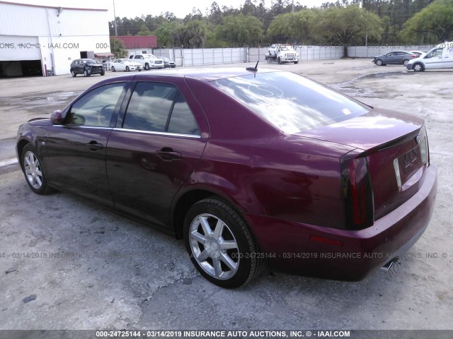 1G6DW677350159479 - 2005 CADILLAC STS RED photo 3