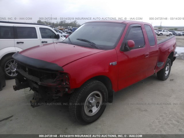1FTRX07293KD00025 - 2003 FORD F150 RED photo 2