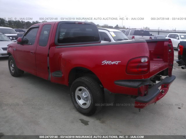 1FTRX07293KD00025 - 2003 FORD F150 RED photo 3