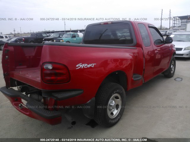1FTRX07293KD00025 - 2003 FORD F150 RED photo 4