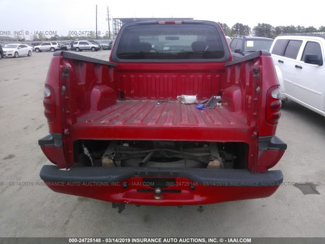 1FTRX07293KD00025 - 2003 FORD F150 RED photo 6