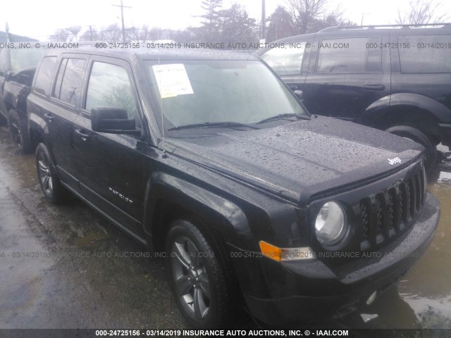 1C4NJPFA7ED887642 - 2014 JEEP PATRIOT BLACK photo 1