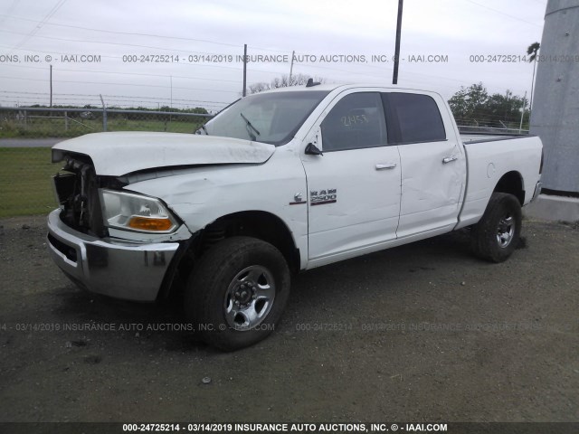 3C6UR5DL6HG620584 - 2017 RAM 2500 SLT WHITE photo 2