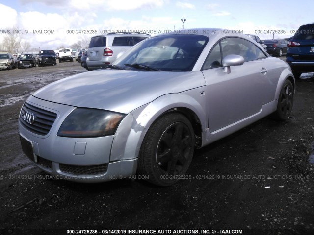 TRUWX28N211014291 - 2001 AUDI TT QUATTRO SILVER photo 2