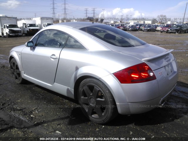 TRUWX28N211014291 - 2001 AUDI TT QUATTRO SILVER photo 3