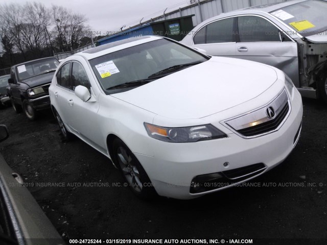 19UUA8F51DA013437 - 2013 ACURA TL TECH WHITE photo 1