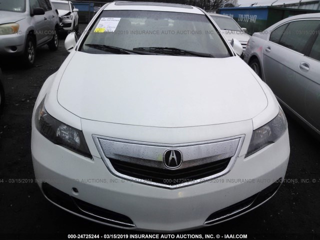 19UUA8F51DA013437 - 2013 ACURA TL TECH WHITE photo 6