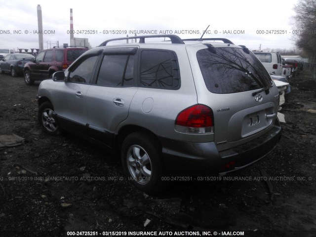 KM8SC13E46U063824 - 2006 HYUNDAI SANTA FE GLS/LIMITED SILVER photo 3