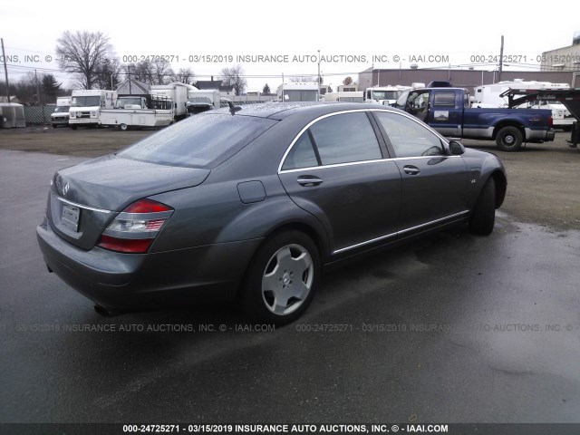 WDDNG76X07A089853 - 2007 MERCEDES-BENZ S 600 GRAY photo 4