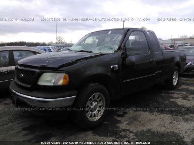 2FTRX17WX2CA29164 - 2002 FORD F150 BLACK photo 2