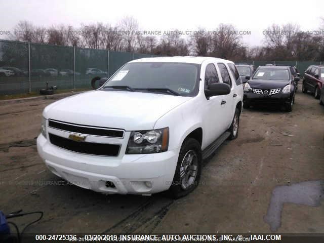 1GNEC03019R254101 - 2009 CHEVROLET TAHOE POLICE WHITE photo 2