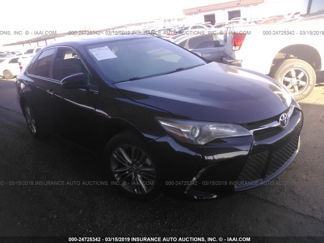 4T1BF1FK7GU553197 - 2016 TOYOTA CAMRY LE/XLE/SE/XSE BLACK photo 1