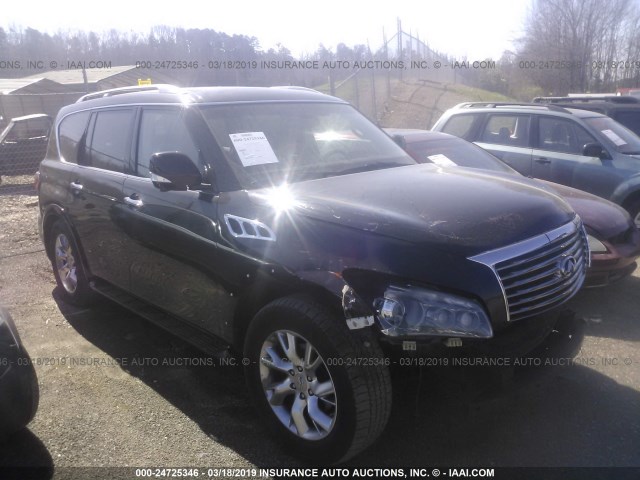 JN8AZ2NEXC9019069 - 2012 INFINITI QX56 BLACK photo 1