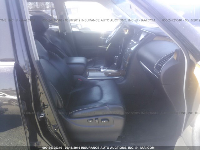 JN8AZ2NEXC9019069 - 2012 INFINITI QX56 BLACK photo 5