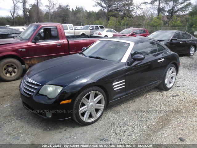 1C3AN69LX4X014804 - 2004 CHRYSLER CROSSFIRE LIMITED BLACK photo 2