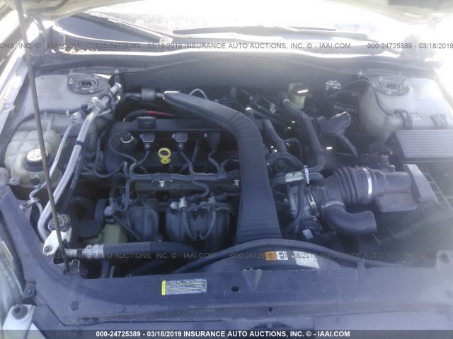 3FAFP06Z06R167534 - 2006 FORD FUSION S SILVER photo 10