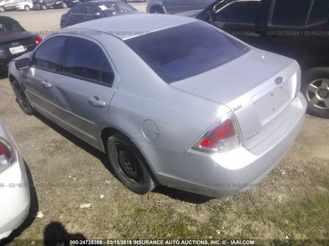 3FAFP06Z06R167534 - 2006 FORD FUSION S SILVER photo 3