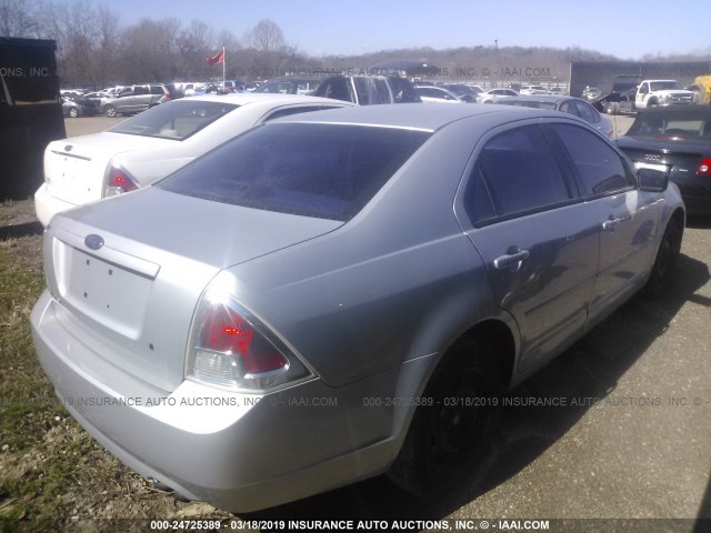 3FAFP06Z06R167534 - 2006 FORD FUSION S SILVER photo 4