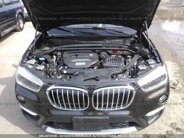 WBXHT3C33H5F68233 - 2017 BMW X1 XDRIVE28I BLACK photo 10