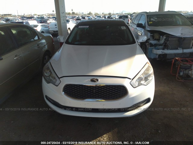 KNALU4D46F6026658 - 2015 KIA K900 WHITE photo 6