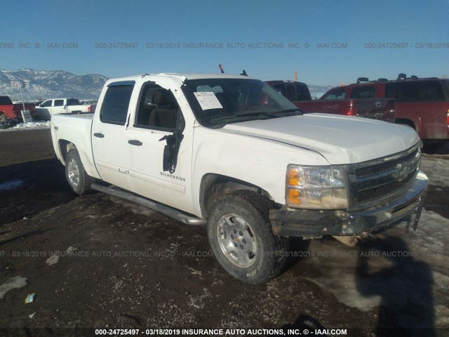 3GCPKSE35BG356451 - 2011 CHEVROLET SILVERADO K1500 LT WHITE photo 1