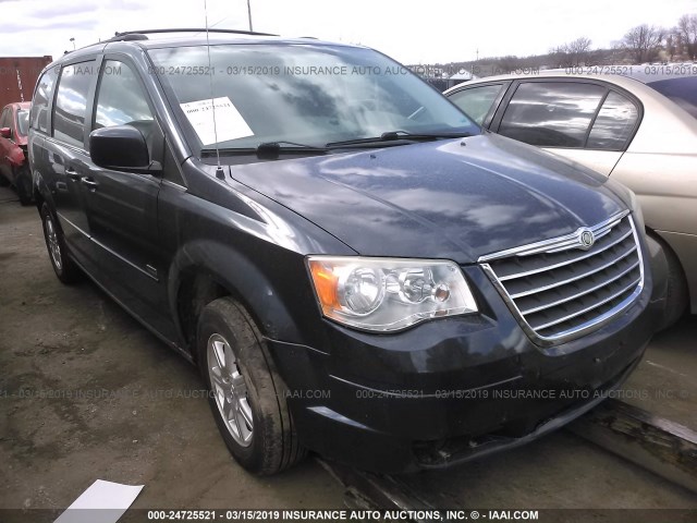 2A8HR54P28R823892 - 2008 CHRYSLER TOWN & COUNTRY TOURING Dark Blue photo 1