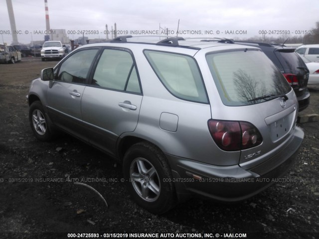 JT6HF10U4Y0098513 - 2000 LEXUS RX 300 SILVER photo 3