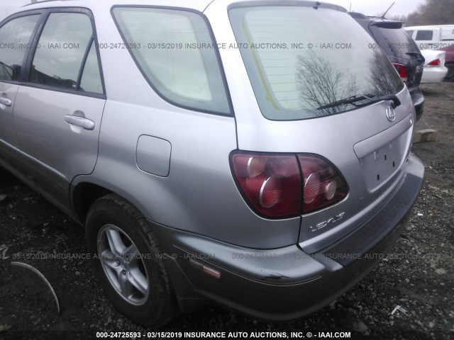 JT6HF10U4Y0098513 - 2000 LEXUS RX 300 SILVER photo 6