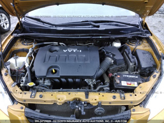 2T1KU40EX9C034983 - 2009 TOYOTA COROLLA MATRIX  GOLD photo 10