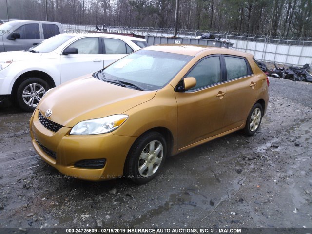 2T1KU40EX9C034983 - 2009 TOYOTA COROLLA MATRIX  GOLD photo 2