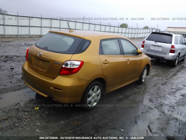 2T1KU40EX9C034983 - 2009 TOYOTA COROLLA MATRIX  GOLD photo 4