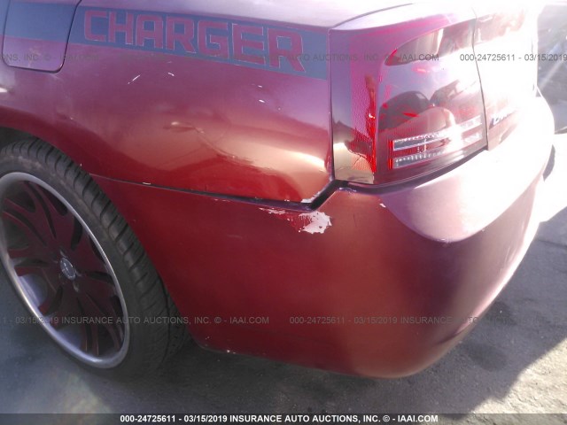 2B3KA43RX7H749371 - 2007 DODGE CHARGER SE/SXT MAROON photo 6