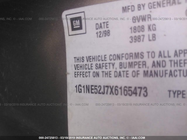 1G1NE52J7X6165473 - 1999 CHEVROLET MALIBU LS BEIGE photo 9