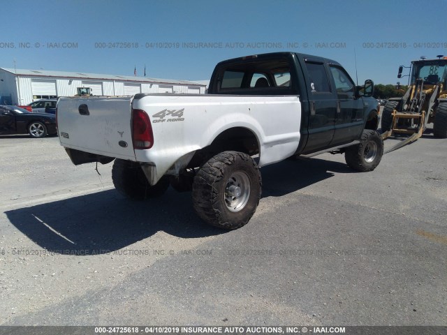 1FTNW21F51ED90875 - 2001 FORD F250 SUPER DUTY GREEN photo 4