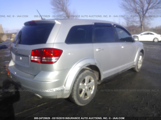 3D4GG57V09T215132 - 2009 DODGE JOURNEY SXT SILVER photo 4