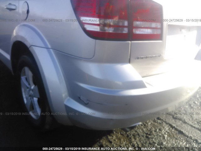 3D4GG57V09T215132 - 2009 DODGE JOURNEY SXT SILVER photo 6