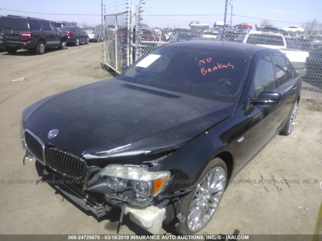 WBAHN835X7DT65067 - 2007 BMW 750 BLACK photo 2