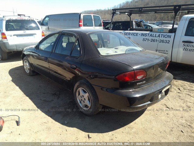 1G1JC524427231334 - 2002 CHEVROLET CAVALIER CNG BLACK photo 3