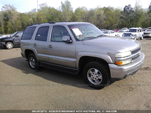 1GNEC13Z32R250030 - 2002 CHEVROLET TAHOE SILVER photo 1