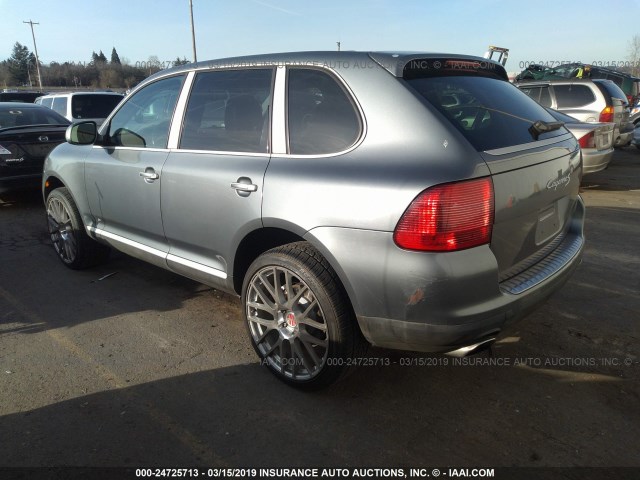 WP1AB29P74LA75341 - 2004 PORSCHE CAYENNE S SILVER photo 3