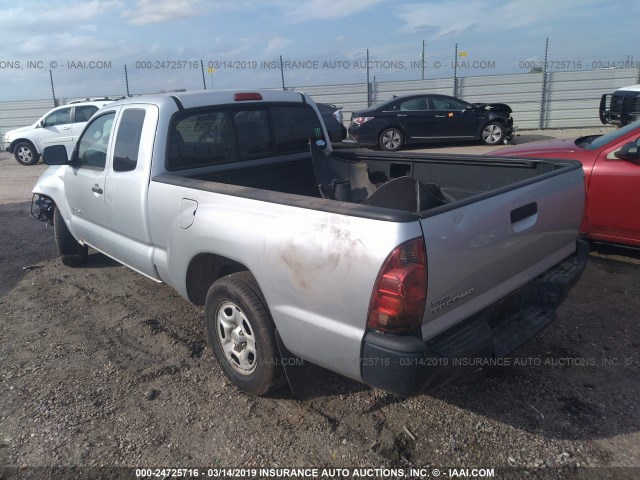 5TETX22N06Z276197 - 2006 TOYOTA TACOMA ACCESS CAB ვერცხლისფერი ფოტო 3