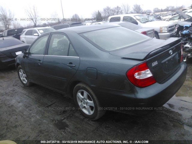 4T1BE32KX3U700059 - 2003 TOYOTA CAMRY LE/XLE/SE GREEN photo 3